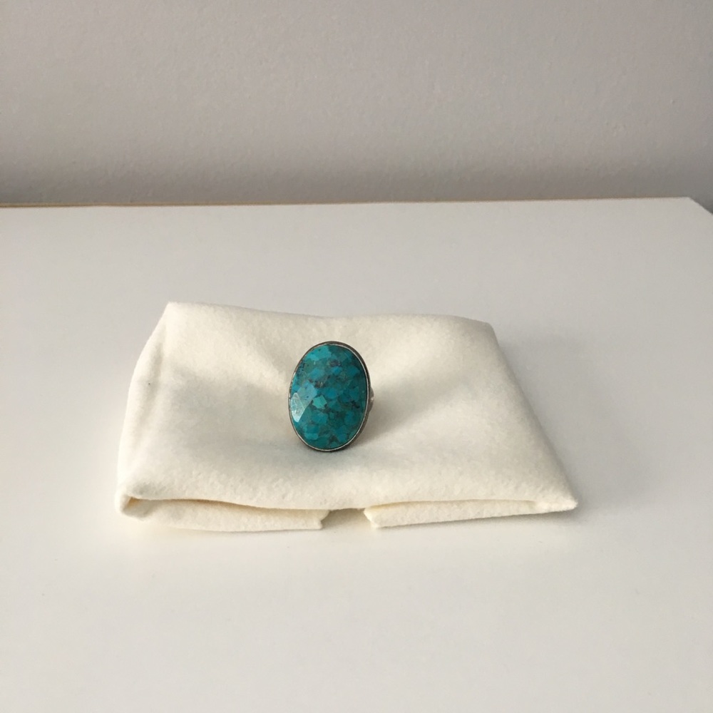Large turquoise statement ring